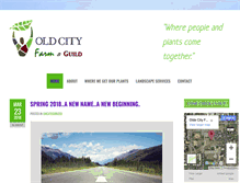 Tablet Screenshot of oldcityfarmandguild.com
